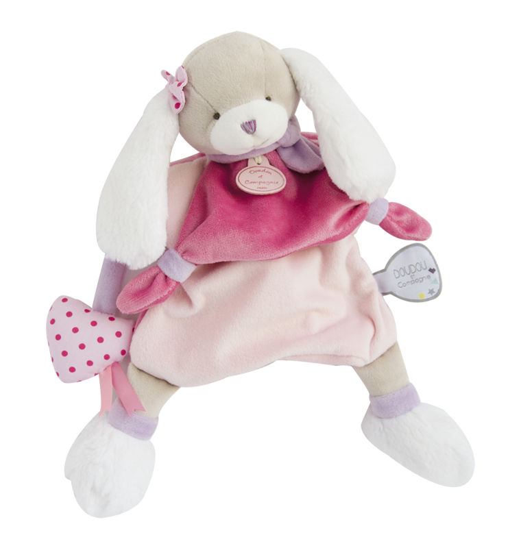  marionnette toopi chien rose violet 